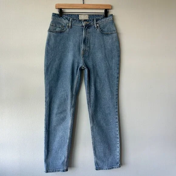 Everlane Curvy Cheeky High Rise Straight Jeans Light Wash Size 29 Womens - Picture 2 of 10